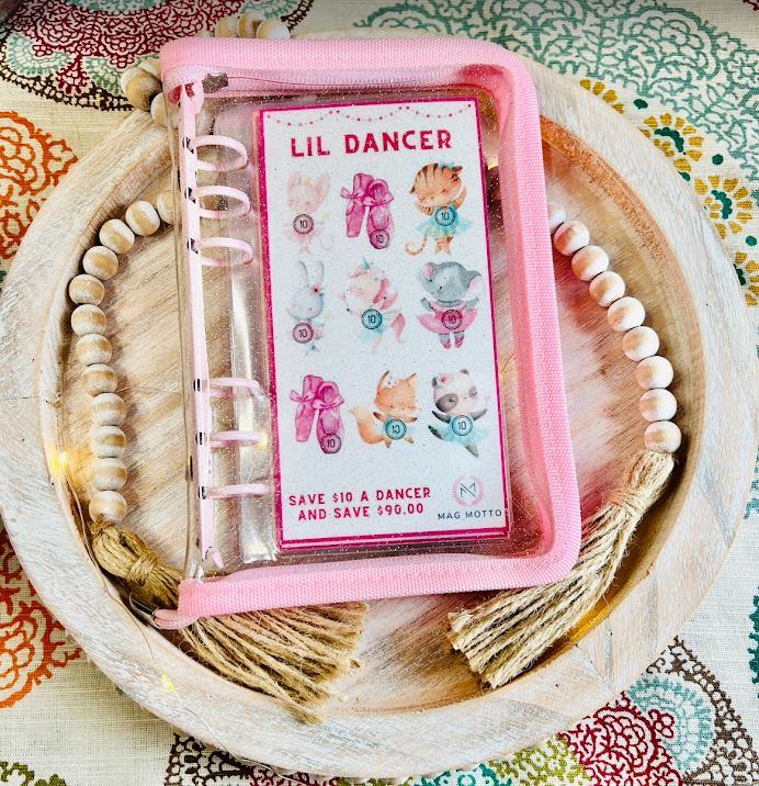 Kids Savings Challenge- Pink A6 Binder
