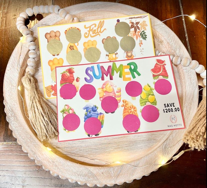 A5 Seasons Scratcher Savings Challenges