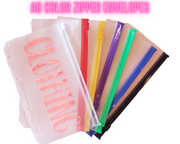 A6 Colored Zipper Envelopes