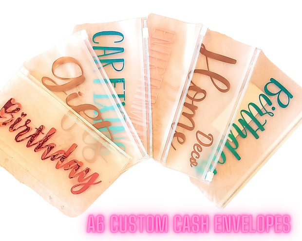 A6 Custom Cash Envelopes